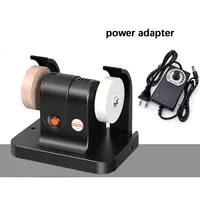 Mini machine de ponçage de table multifonctionnelle pour le ménage, avec double meule, pour affûter les couteaux, éliminer la rouille et polir