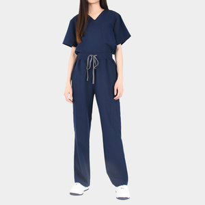 Conjunto de Uniformes Médicos OEM Personalizados Elásticos en 4 Direcciones, Blusa y Pantalones con Cuello en V para Enfermeras, Cómodos, Duraderos y a la Moda, Venta al por Mayor - Product Image 6