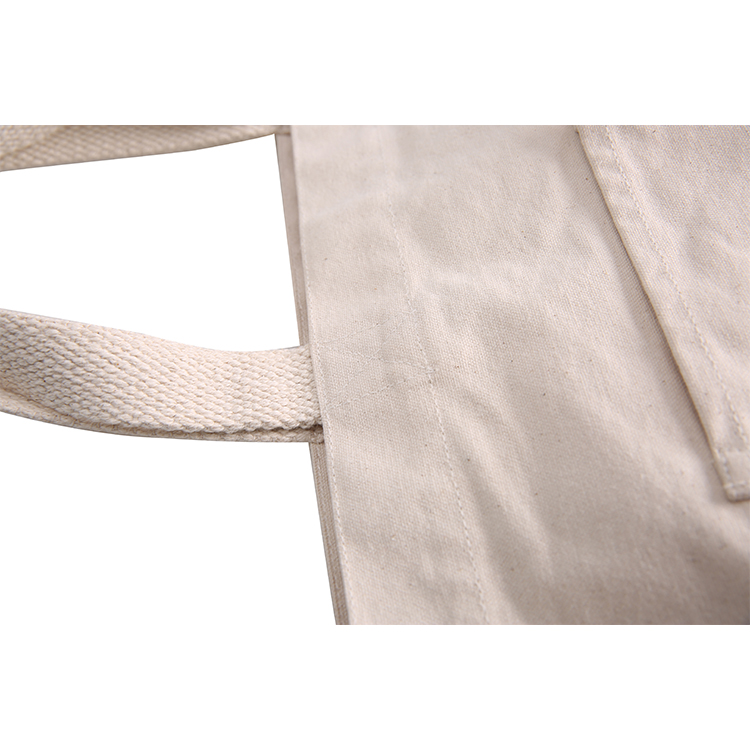 Wholesale custom logo printed eco reusable canvas tote bag with pockets