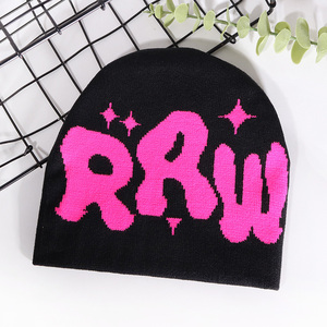 Berretto con Logo personalizzato Unisex in acrilico lavorato a maglia berretto da sci sportivo invernale con berretto da sci Merino Jacquard - Product Image 3