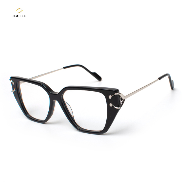 Original Design Eyewear Manufacturing Oversized Ladies Eyeglasses Frame Lunettes De Luxe