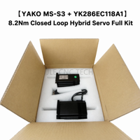JLE CNC TECH YAKO MS-S3 Servomoteur hybride à boucle fermée NEMA-34, moteur pas à pas 8,2 Nm, ensemble complet AC 30-80V en stock