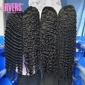 Perruque Lace Frontale HD Transparente à Ondulations Profondes, Densité 200, <span class=keywords><strong>Cheveux</strong></span> Humains Bruts Vierge Brésiliens Bouclés Profonds, pour Femmes Noires - Product Image 1