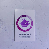 Autocollant UV personnalisé pour carte de test, autocollant ultraviolet avec détection Spf, écran solaire