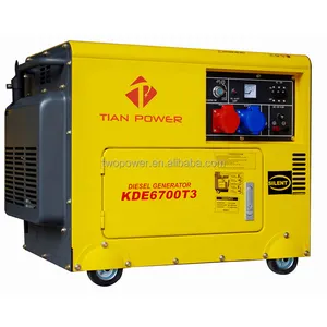 Giá Tốt 6KW Ba Giai Đoạn Im Lặng Máy Phát Điện Diesel 380V 3 Giai Đoạn