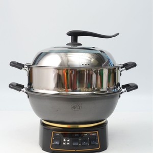 <b>Electric</b> <b>Steamer</b> 32-38Cm Single Layer Stainless Steel Pot With Lid For Household Cooking - Product Image 1