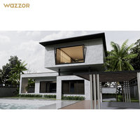 Wazzor, los más vendidos, aleación de aluminio, Panorama eléctrico, marco de aluminio, vidrio, Vertical, Exterior, elevación eléctrica, ventanas para casa