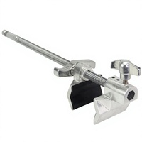 Pince de serrage robuste en aluminium de 420 mm pour photographie avec goujon bébé 5/8'' et douille récepteur hexagonale pour éclairage vidéo de studio