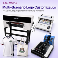 Impresora Profesional de Etiquetas de Ropa Digital 3D NY-A301 A3, Kit Completo con Troqueladora para Procesamiento de Logotipos de Marcas de Ropa