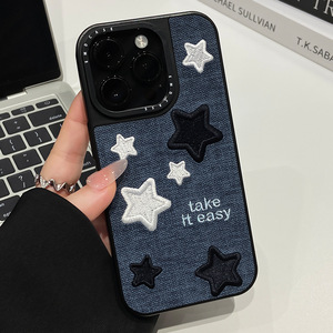 For iPhone 17 Pro Max Embroidered Cartoon Phone Case for iPhone 16 Star <strong>Cowboy</strong> Design Anti Drop Phone Protection Cover - Product Image 3