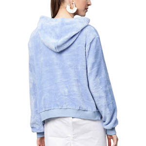 Top Selling Customized Winter Fleece <b>Hoodie</b> for Women Hood and Zipper Closure Warm Casual For Outerwear - Product Image 2