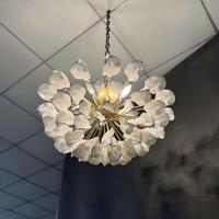 Lampe de plafond décorative en fer et céramique, style américain, motif fleur de lune, nouvelle collection, très vendue, pour chambre, salle de bain, salon, villa