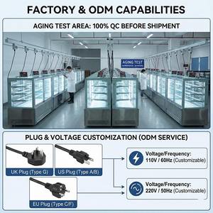 ثلاجة عرض الكيك بنمط الأدراج، واجهة عرض للمخبوزات على طراز المجوهرات - Product Image 4