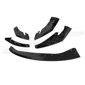 Front Bumper Lip Spoiler for BMW M3 M4 G80 G82 2020-2023 Glossy Black Front Bumper Protector Lower Blade <b>Splitter</b> Car Styling - Product Image 3