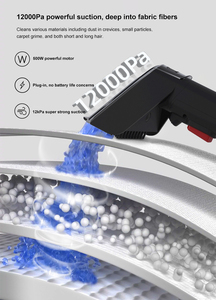 Aspiradora de vapor de tanque de agua extraíble portátil de mano para el hogar para alfombra y almohadilla de sofá para máquina de limpieza de alfombras de mascotas - Product Image 6