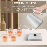 Bouilloire Électrique en Acier Inoxydable à Température Contrôlée, Arrêt Automatique, Protection Anti-Ébullition à Sec, Chauffage Rapide, 1L, Usage Domestique et Hôtelier