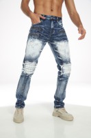 Pantalones vaqueros con recubrimiento lavado para hombre, ropa de calle personalizada, pantalones vaqueros de alta calidad