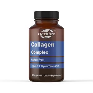 Vente chaude OEM - Personnalisable - Complexe de collagène avec acide hyaluronique, 90 capsules, approvisionnement de 3 mois - Product Image 1