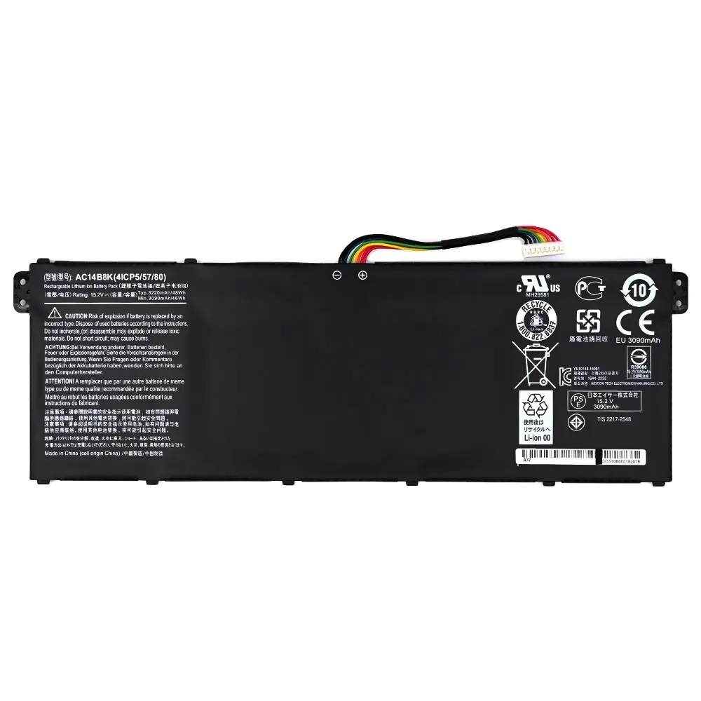 Penjualan laris baru AC14B8K baterai isi ulang ICP5/57/80 4ICP5/57/80 UNTUK Acer Aspire V3-371 baterai V5-122