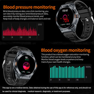 ساعة ذكية للرجال H89 بشاشة كبيرة عالية الدقة OLED مقاومة للماء IP68 جهاز تتبع اللياقة البدنية لنظام iOS مع إمكانية الرد على المكالمات ومراقبة معدل ضربات القلب والرياضة - Product Image 2