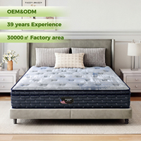 Matelas Sleepwell moderne en mousse à mémoire de forme avec gel rafraîchissant, taille King/Queen, ressorts ensachés, pour hôtel et chambre à coucher