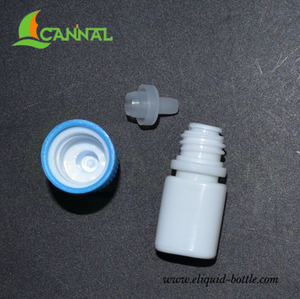 Flacon compte-gouttes plat en PE de 2,5 ml Ecannal, anti-fuite, inodore, avec bouchon en PP résistant aux enfants et insert en PE pour liquides - Product Image 3