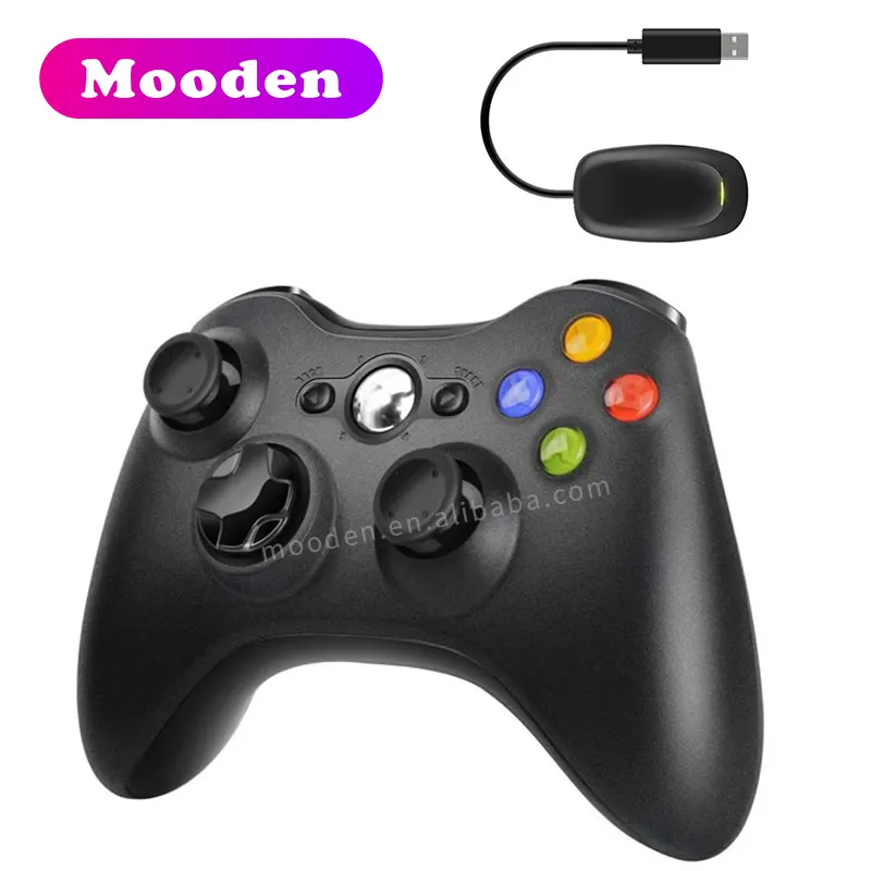 L 2.4G Wireless Controller Gamepad With Receiver Double Vibration Enhanced Game Controller For Xbox 360 Controller Pc