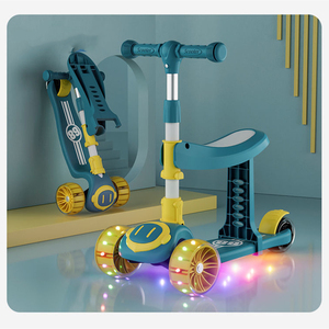 Scooter de Pedales con Tres Ruedas de PU para Niños en Oferta - Product Image 3