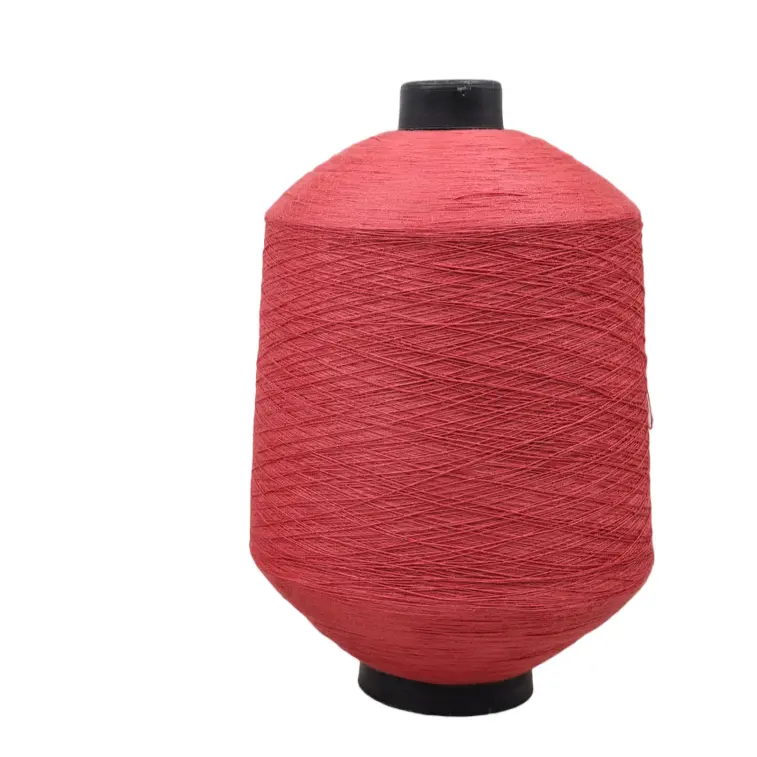 China Factory Natural Color Dyed Hemp Yarn Heavenly Silkworm Silk Yarn 89% Viscose 11% Nylon 1/24NM Silk Blended Yarn