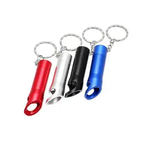 Wholesale Aluminum Keychain Beer Bottle Opener Mini 3 Led Flashlight Keychain Mini Openers Wedding Favor