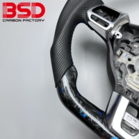 Carbono BSD para Amarok R-line, volante de fibra de carbono forjado Real personalizado para coche modificado