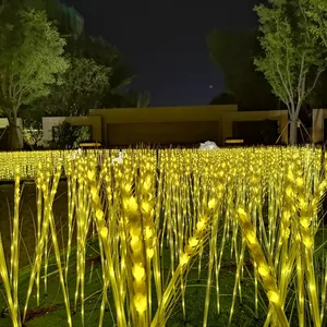 シミュレーション小麦ステークライト屋外LED発光ライト防水ガーデン装飾ヤードパスウェイランドスケープライト