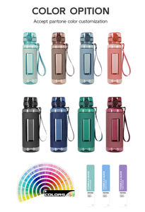 Bouteille d'eau réutilisable Tritan 800 ml avec infuseur à thé et logo personnalisé UZSPACE, idéale pour la consommation directe, les voyages et la rentrée scolaire - Product Image 3