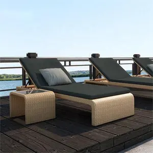 MANDELA Outdoor Leisure Garden Sun bed Hotel Swimming Pool Villa day bed Rattan rattan / wicker Bed furniture