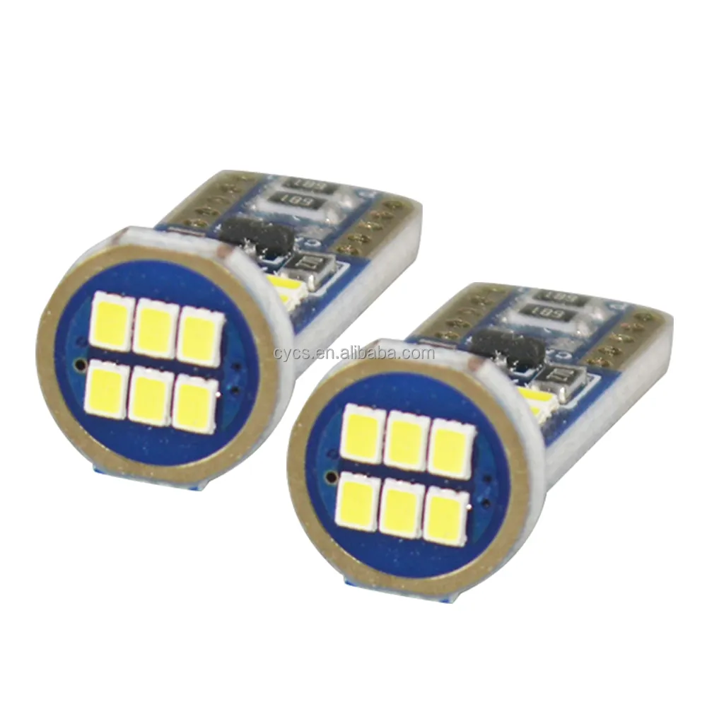 Bombilla led interior para coche, luz de estacionamiento con cuña, T10 W5W 18led 194 18smd, 186 801 2016