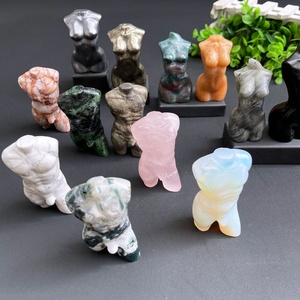 8CM Cristal Naturel Sculpté Corps Figurine Cristal Torse Statue Sculpté Déesse Modèle Corps Pour La Méditation Décoration - Product Image 3