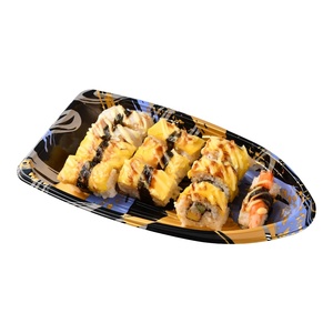 Sản phẩm dùng một lần Nhà cung cấp bán buôn cấp thực phẩm dùng một lần takeout bao bì thực phẩm thuyền hình dạng salad Pancake Sushi <span class=keywords><strong>container</strong></span> - Product Image 5