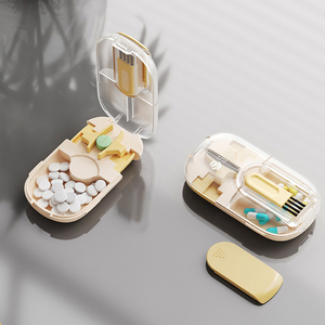 Nbbluesky <span class=keywords><strong>2025</strong></span> mini xách tay <span class=keywords><strong>Pill</strong></span> Cutter bán buôn khuyến mại nhựa y học lưu trữ trường hợp - Product Image 1