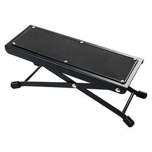 Reposapiés Ajustable de 4 Niveles <span class=keywords><strong>para</strong></span> Guitarra, Pedal Plegable de Metal <span class=keywords><strong>para</strong></span> Instrumentos, Reposapiés Antideslizante <span class=keywords><strong>para</strong></span> Guitarra Clásica y Ukelele - Product Image 4