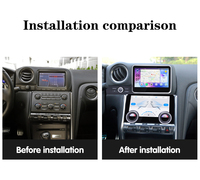Android Multimedia para Nissan GTR 2008 R35 2016-Radio de coche navegación DVD GPS aire acondicionado pantalla inalámbrica CarPlay 4G