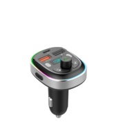 Lecteur MP3 Bluetooth pour voiture, appels mains libres, émetteur FM avec chargeur USB 3A, FCC