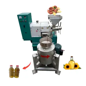Máquina de prensa de aceite de copra de tornillo automático Popular máquina de prensa de aceite de coco con filtro de aceite