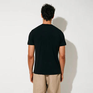 T-shirt pour homme avec logo personnalisé, marque de luxe, confortable, surdimensionné, en laine mérinos, t-shirt de sport pour homme - Product Image 4