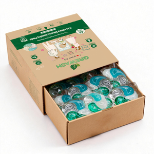 Экологичные капсулы для стирки 4-в-1, 12 г, с натуральным ароматом, низкая цена, оптом, для чистки одежды - Product Image 1