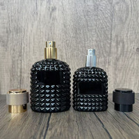 30ml 50ml Ananasförmige Schwarze Glas-Parfümflasche/Nachfüllflasche/Sprühflasche/Pumpflasche Leer