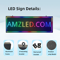 Tablero de mensajes LED a todo Color programable USB WiFi al aire libre de alta calidad IP65 impermeable HDR10 Pantalla de texto/imagen de desplazamiento