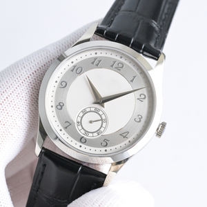 Montre-bracelet mécanique formelle intemporelle haut de gamme avec sous-cadran des secondes et bracelet en crocodile, idéale pour les dîners d'affaires et les événements habillés. - Product Image 2