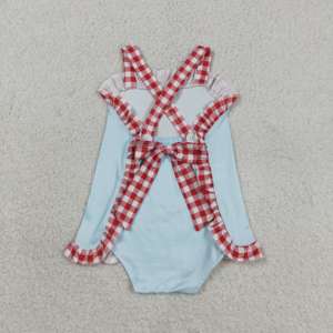 GSD1518 Vestido de Verano para Niña, Color Marrón Camuflaje, con Bordado de Cachorro, Sin Mangas, Hasta la Rodilla, de Algodón y Elastano, Venta al Por Mayor - Product Image 2