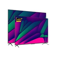 Téléviseur intelligent sans cadre 43 pouces, prix d'usine, 110-240v 50/60Hz, écran LCD FHD 32 43 50, téléviseur intelligent