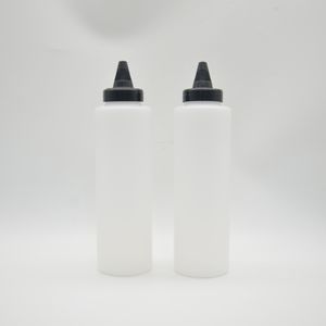 Wholesale Transparent PE Plastic Sauce Bottle Glue Bottle Squeeze Bottle for Ketchup Marinades Glue 60ml 120ml 180ml - Product Image 1